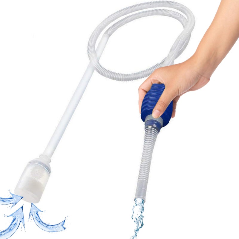 SunGrow Aquarium Fish Tank Gravel Cleaner Vacuum, Siphon Pump Aquarium Water Changer, Tank Cleaner, Syphon Cleaning and Water Changing Tools Kit with Priming Bulb, Aquarium Supplies, 65-inches - Image 1